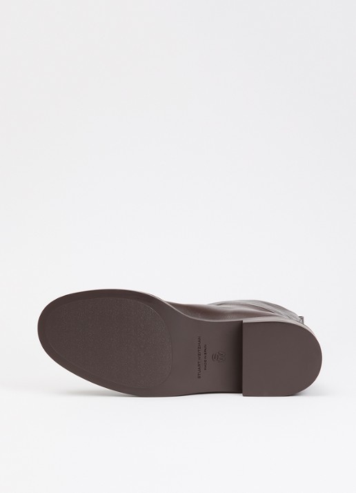 Stuart Weitzman Celia Riding overknee laars van kalfsleer - detail 3 donkerbruin