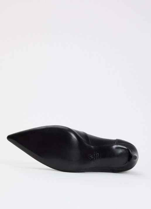 Stuart Weitzman Stuart Power enkellaarsje van leer - detail 4 zwart