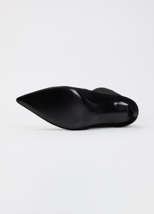 Stuart Weitzman Stuart Power laars van leer - detail 3 zwart