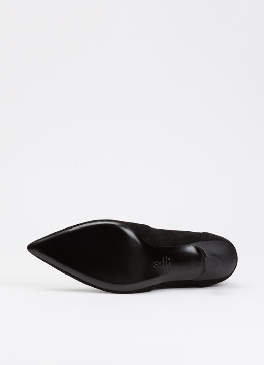 Stuart Weitzman Stuart Supersculpt 75 laars van suède - detail 3 zwart