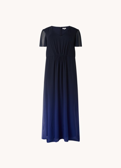 Studio 8 Betty maxi jurk met ombre kleurverloop - voorkant 3 blauw