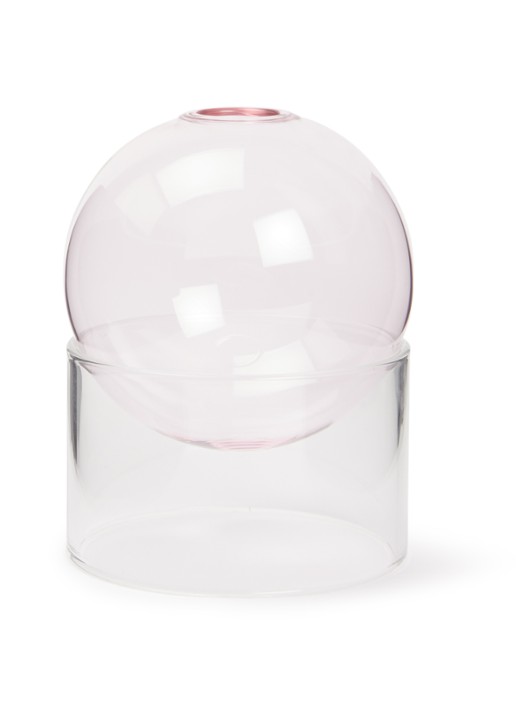 Studio About Flower Bubble vaas 10 cm - voorkant roze