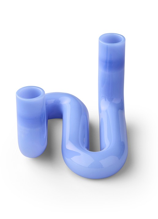 Studio About Wave kandelaar 10 cm - achterkant blauw