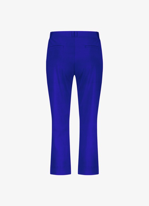 Studio Anneloes Anne straight fit mid waist capri broek - achterkant 3 blauw