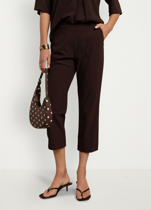 Studio Anneloes Anne straight fit mid waist capri broek
