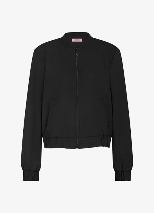 Studio Anneloes Benja bomberjack met steekzakken - voorkant 4 zwart