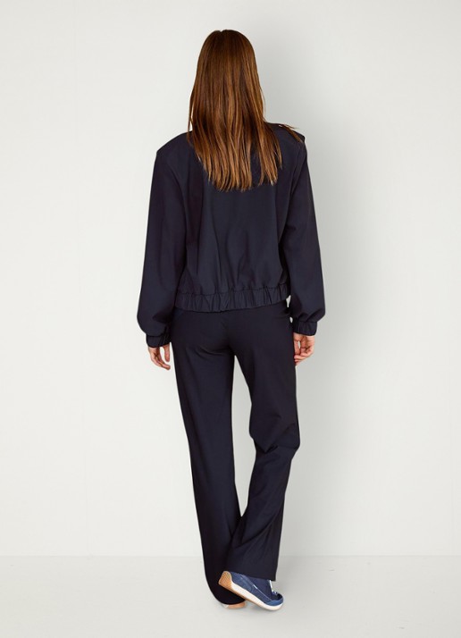 Studio Anneloes Benja bomberjack met steekzakken - achterkant blauw