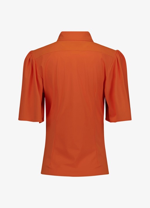 Studio Anneloes Blouse met pofmouw - achterkant oranje