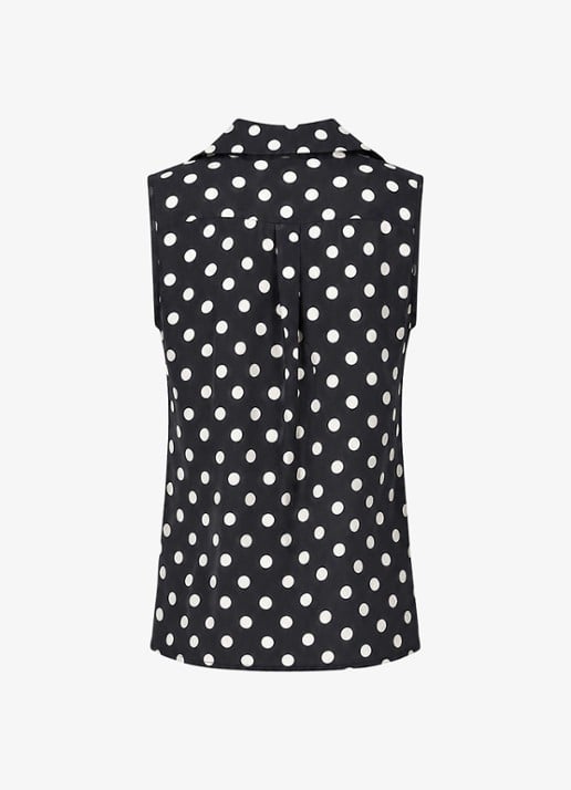 Studio Anneloes Bobby Dot mouwloze blouse met stippenstrip - achterkant multicolor