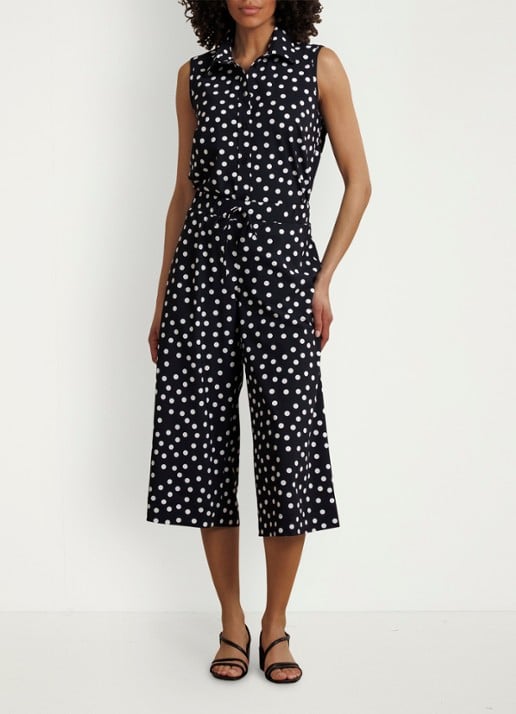 Studio Anneloes Bobby Dot mouwloze blouse met stippenstrip - voorkant 4 multicolor