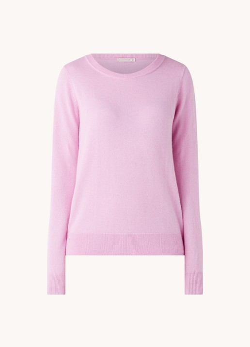 Studio Anneloes Cady fijngebreide pullover in kasjmierblend - voorkant 3 roze