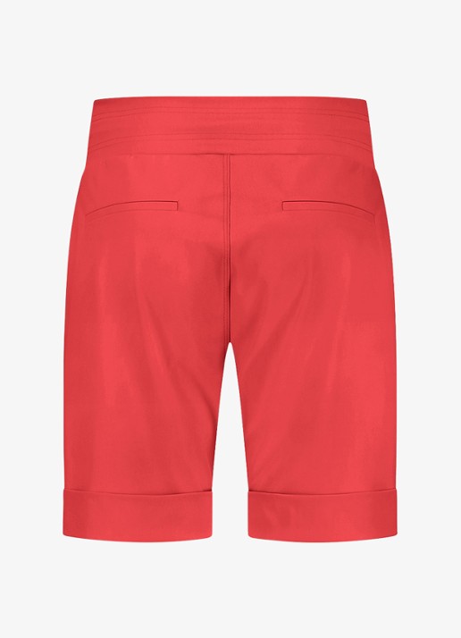 Studio Anneloes City loose fit korte broek met trekkoord - achterkant 4 koraal