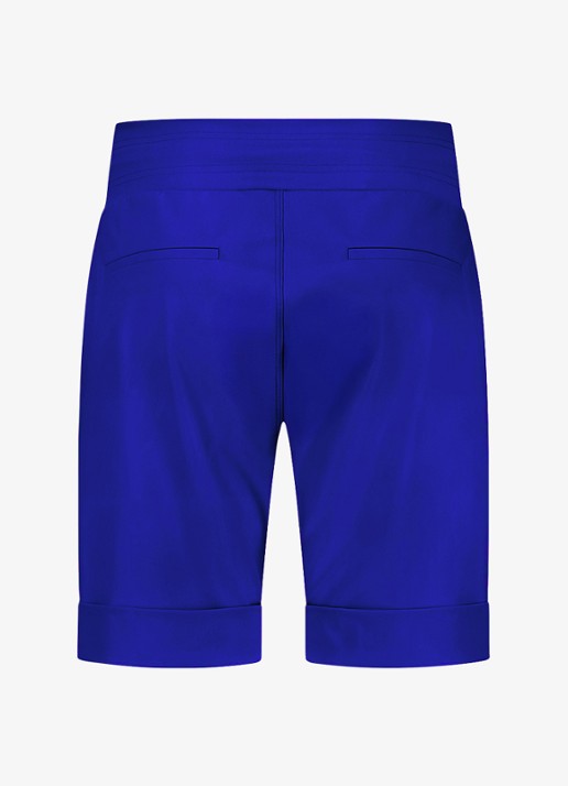 Studio Anneloes City loose fit korte broek met trekkoord - achterkant blauw