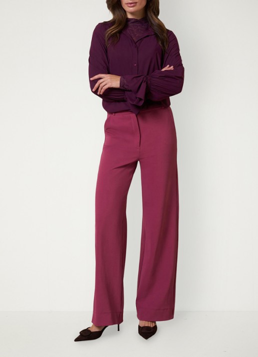 Studio Anneloes Duna blouse met trompetmouw - detail 5 bruin
