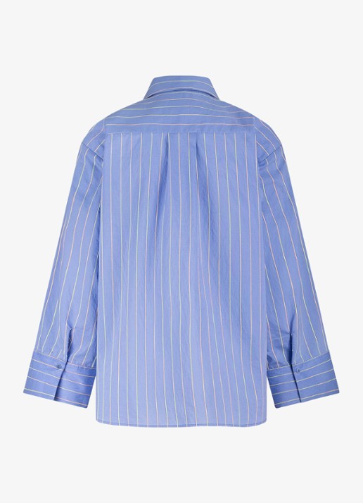 Studio Anneloes Erin blouse met streepprint - achterkant 2 blauw