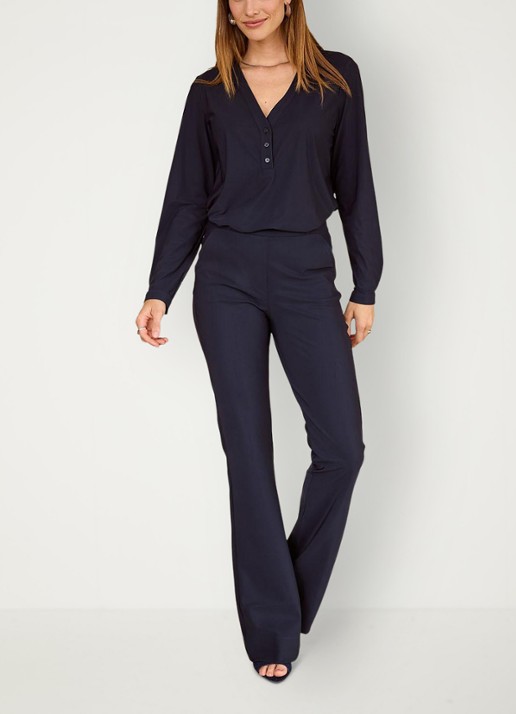 Studio Anneloes Evi tuniek van travelstof - voorkant 5 blauw