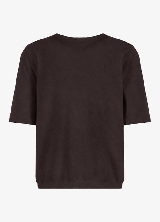 Studio Anneloes Felica fijngebreide pullover - achterkant 3 bruin