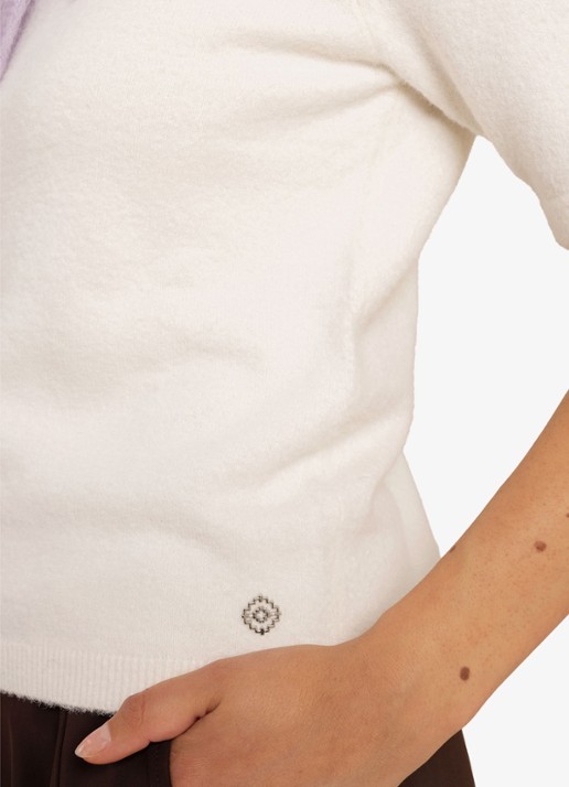 Studio Anneloes Felica pullover - detail 2 gebroken wit