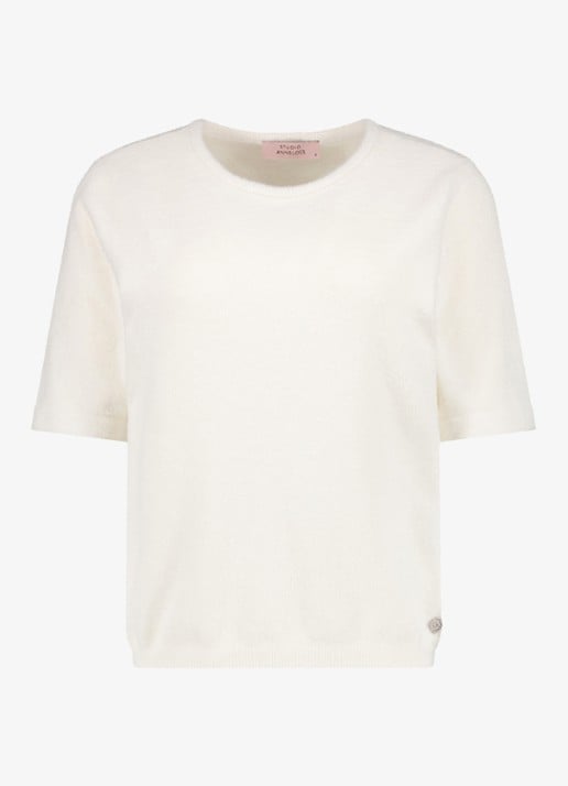 Studio Anneloes Felica pullover - voorkant 4 gebroken wit