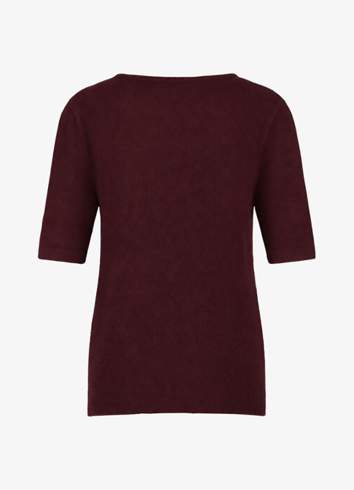 Studio Anneloes Felica pullover - achterkant bordeauxrood