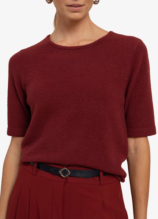 Studio Anneloes Felica pullover - detail 4 bordeauxrood