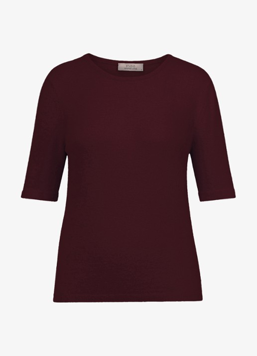Studio Anneloes Felica pullover - voorkant 2 bordeauxrood