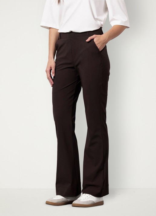Studio Anneloes Flair high waist slim fit pantalon met steekzakken