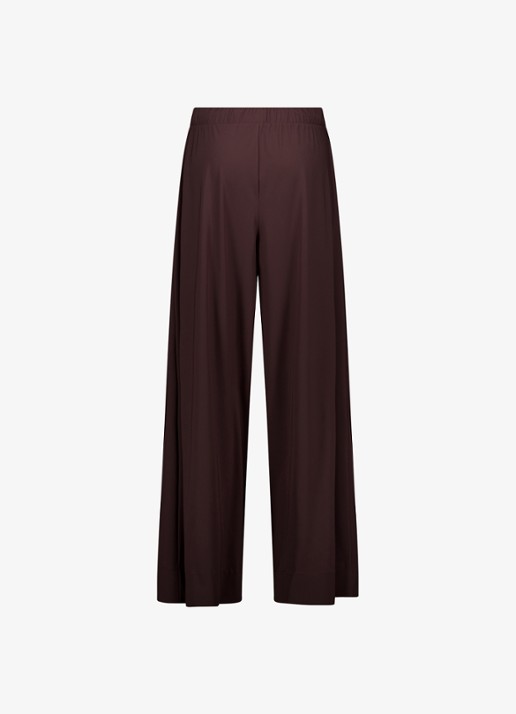 Studio Anneloes Grace high waist wide fit broek met steekzakken - achterkant 2 bruin