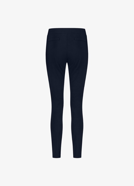 Studio Anneloes High waist tapered fit joggingbroek met steekzakken - detail 5 donkerblauw