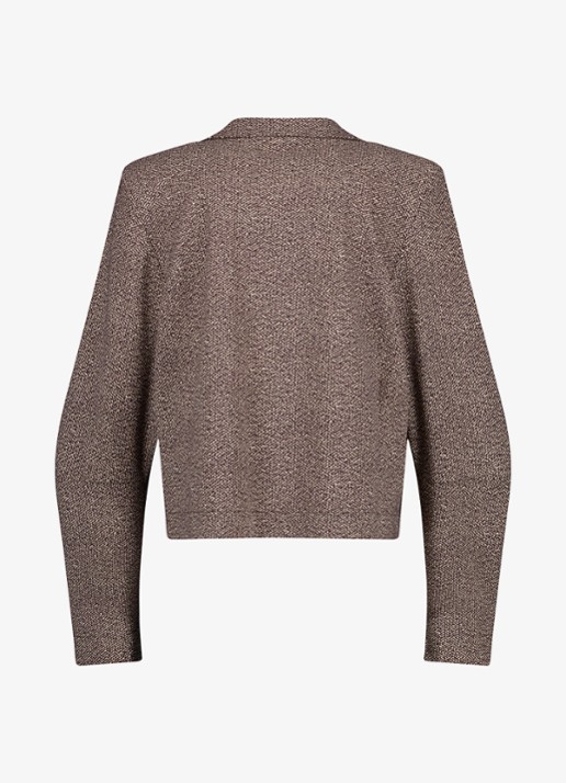 Studio Anneloes Jorine jack met tweed look - achterkant 4 taupe
