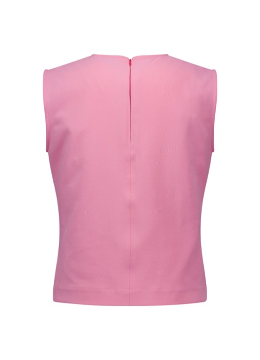 Studio Anneloes Josie mouwloze top met ronde hals - detail roze