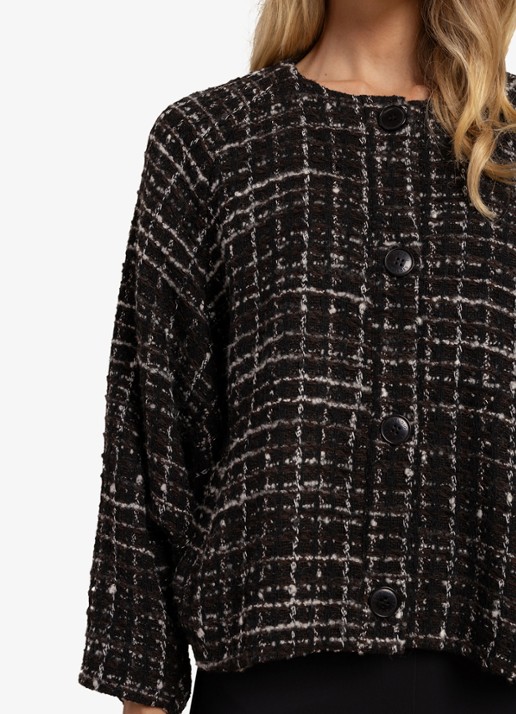 Studio Anneloes Kenza jack met tweed look - detail 2 multicolor