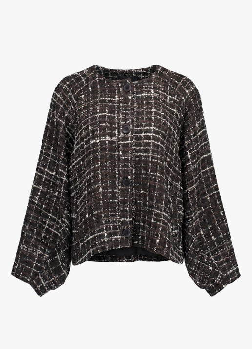 Studio Anneloes Kenza jack met tweed look - voorkant 3 multicolor