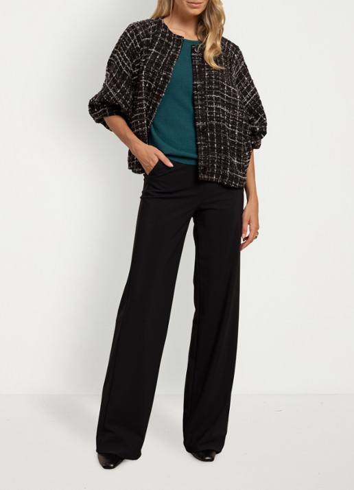 Studio Anneloes Kenza jack met tweed look - voorkant 4 multicolor