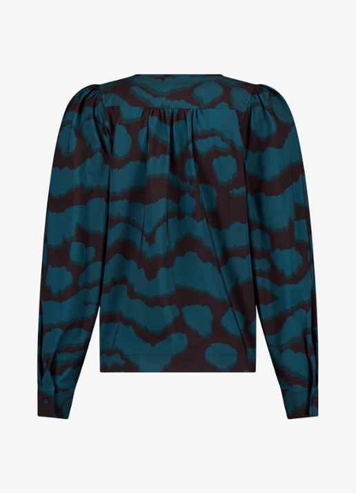Studio Anneloes Les top met grafische print - achterkant 3 multicolor