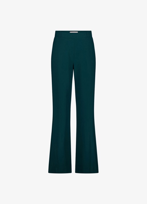 Studio Anneloes Lexie bonded trousers - voorkant 4 petrol