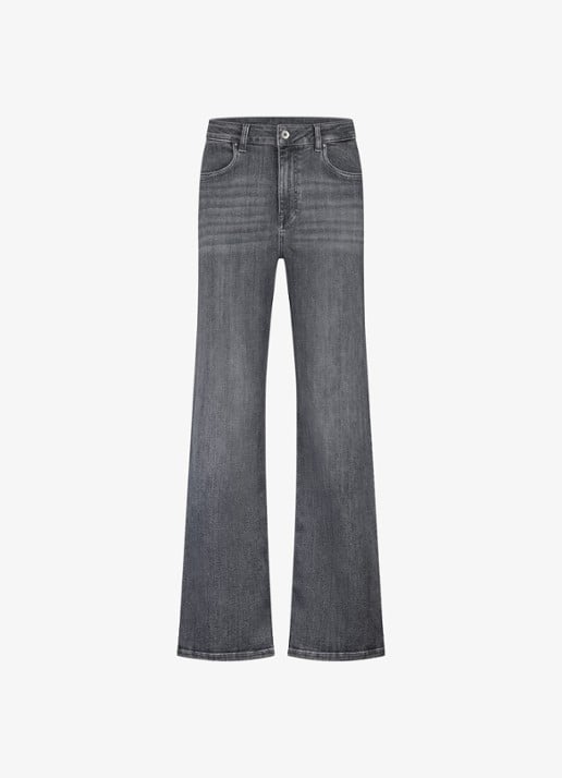 Studio Anneloes Lexie high waist loose fit jeans met steekzakken