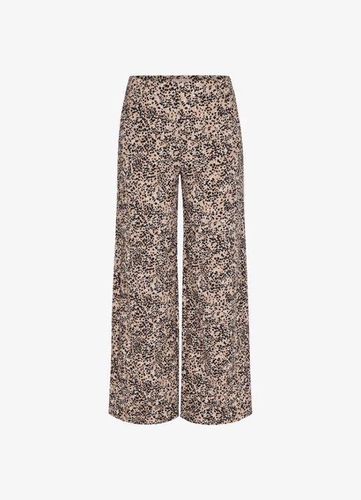 Studio Anneloes Lexie high waist wide fit broek met print