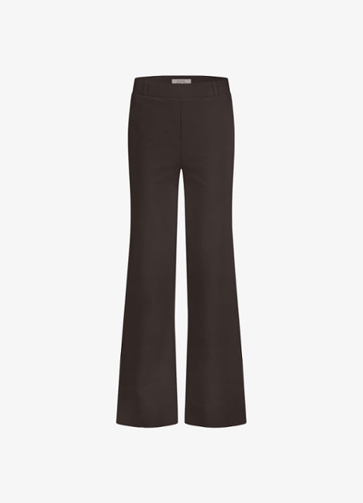 Studio Anneloes Lexie high waist wide fit pantalon met steekzakken - voorkant 4 multicolor