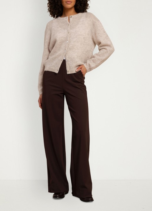 Studio Anneloes Lexie high waist wide fit pantalon met steekzakken - voorkant 5 multicolor