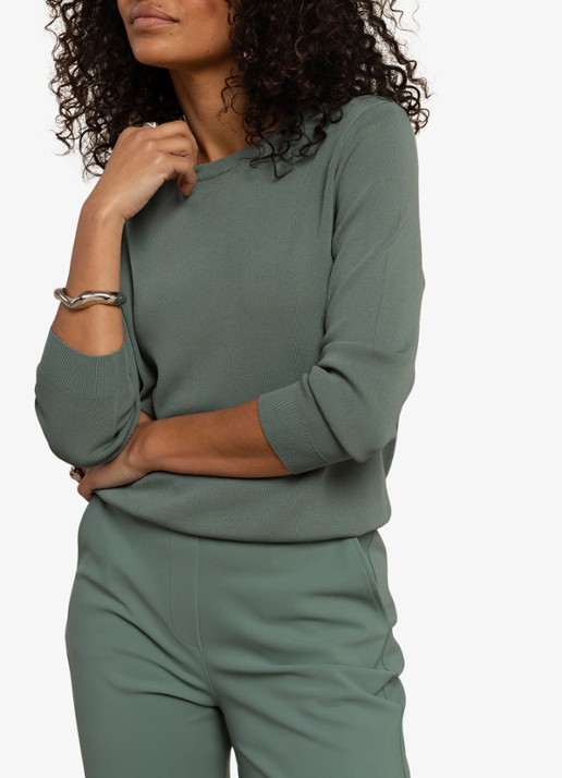 Studio Anneloes Luna fijngebreide pullover met ronde hals