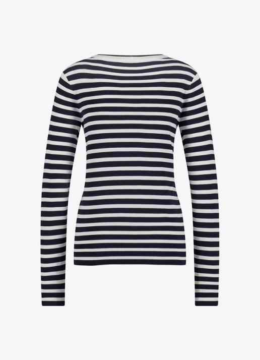 Studio Anneloes Luna longsleeve met streepprint - achterkant zwart
