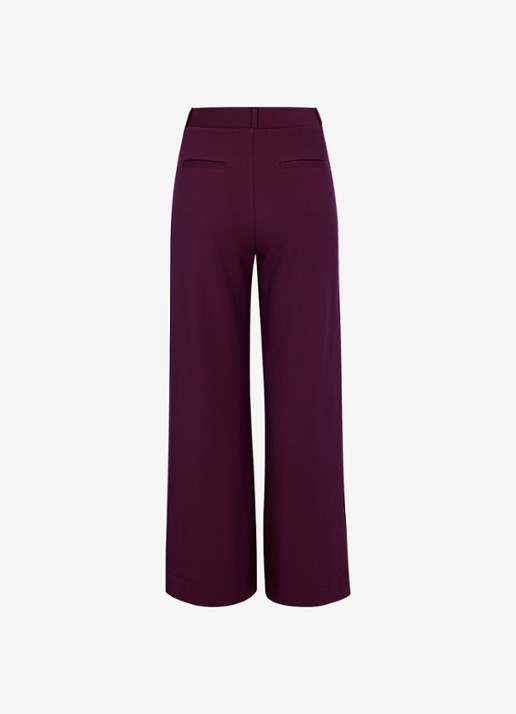Studio Anneloes Luz high waist loose fit pantalon met steekzakken - achterkant paars