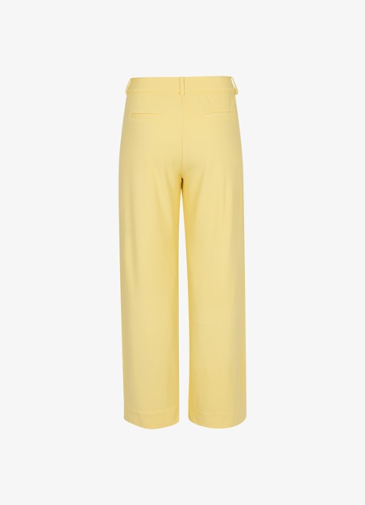 Studio Anneloes Luz high waist loose fit pantalon met steekzakken - achterkant lichtgeel