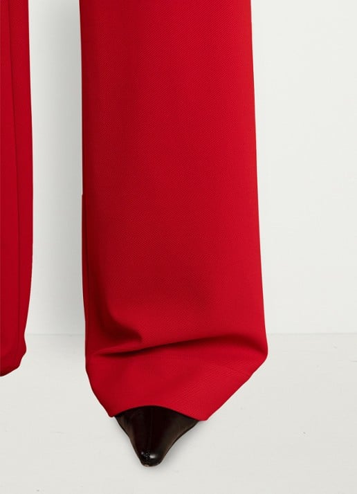 Studio Anneloes Luz mid waist wide fit pantalon met steekzakken - detail 2 rood