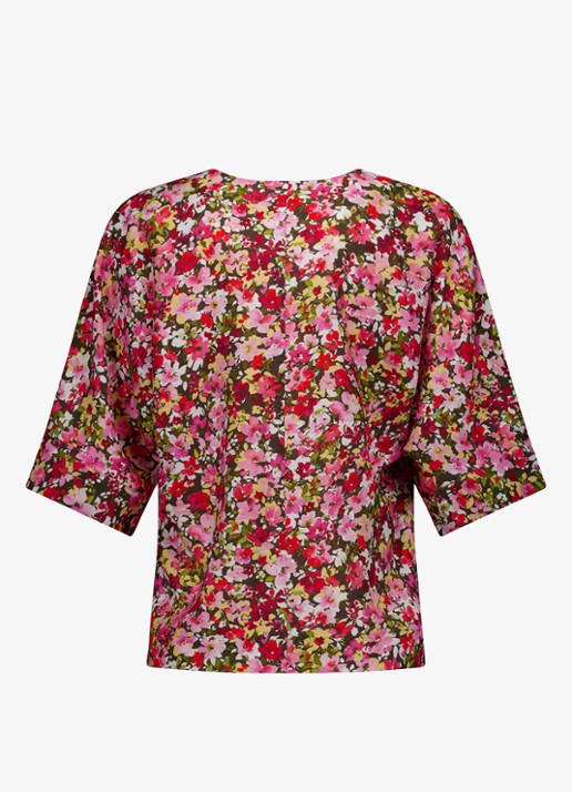 Studio Anneloes Madison top met bloemenprint - achterkant 2 multicolor