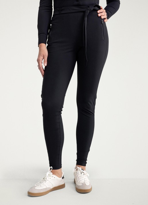 Studio Anneloes Margot high waist skinny fit broek met steekzakken