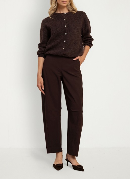 Studio Anneloes Marlise high waist straight fit pantalon - detail 2 parelmoer