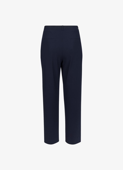 Studio Anneloes Marlise high waist straight fit pantalon - achterkant turquoise