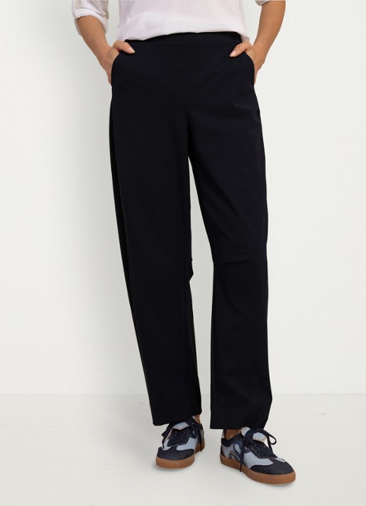 Studio Anneloes Marlise high waist straight fit pantalon - voorkant 3 turquoise